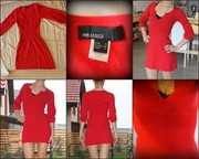  Трикотажное красное Платье  MANGO  продам б/у Ужгород