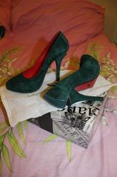 Туфли изумрудного цвета  Luciano Carvari,  36 размер,  цена 470грн