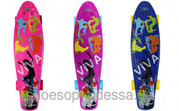 Пенни борд (Penny Board) скейтборд розовый,  синий,  фиолетовый